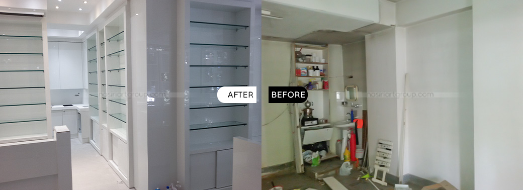 اجرای بازسازی داروخانه گروه تخصصی نصیری