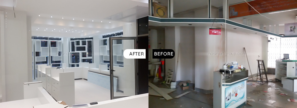 اجرای بازسازی داروخانه گروه تخصصی نصیری